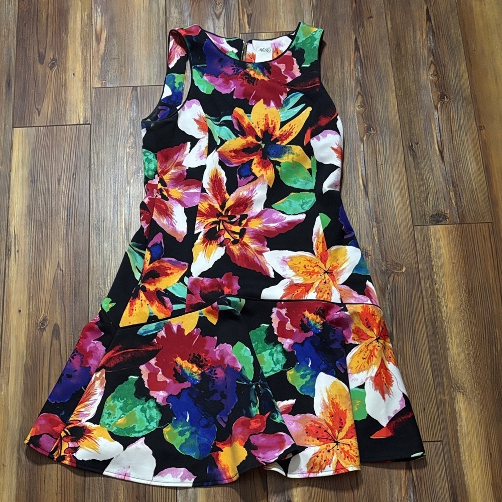 Ali Ra Vibrant Floral Sleeveless Dress 10